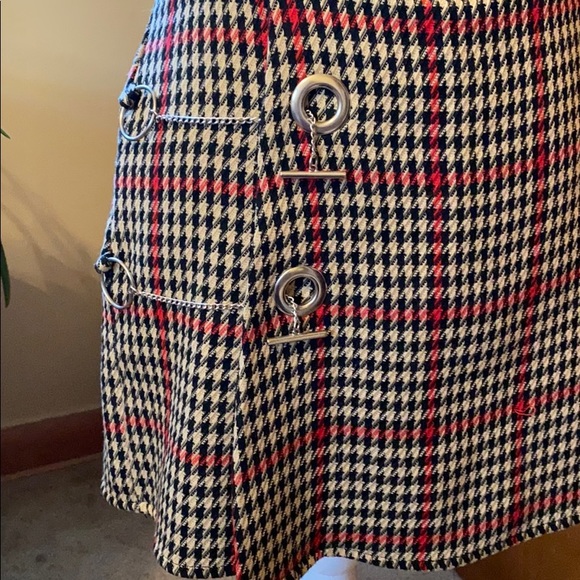 MNG Mango | Houndstooth Romper Dress with Chains - Picture 7 of 8